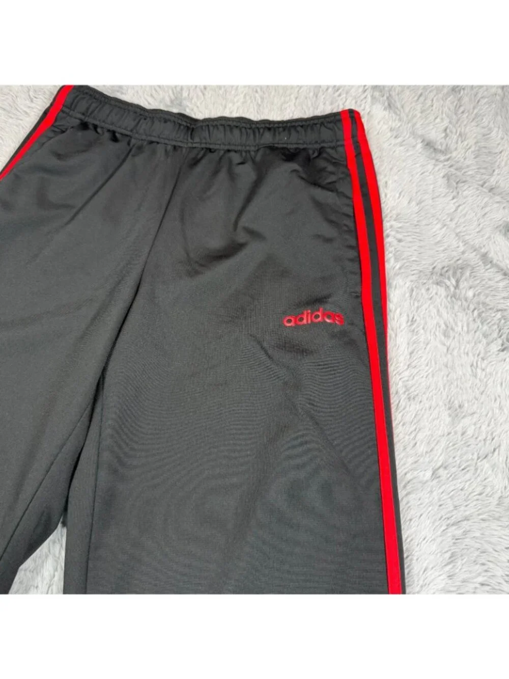 Adidas Pant Men's M Black Polyester Straight Performance Gym Training Workout